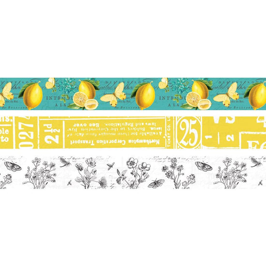 Simple Stories Simple Vintage Lemon Twist Washi Tape 3/Pkg