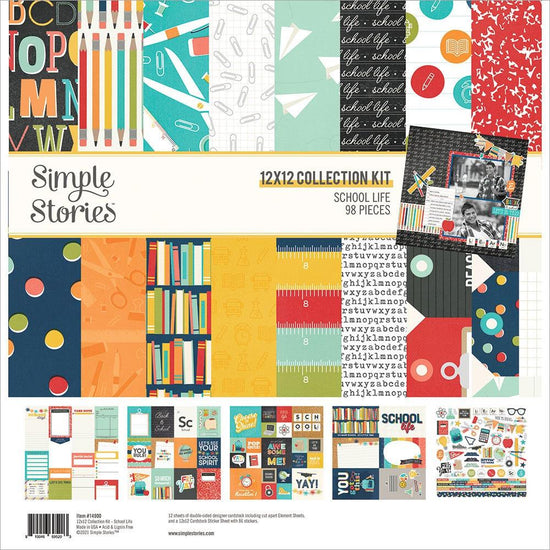 Simple Stories Collection Kit 12"X12" School Life