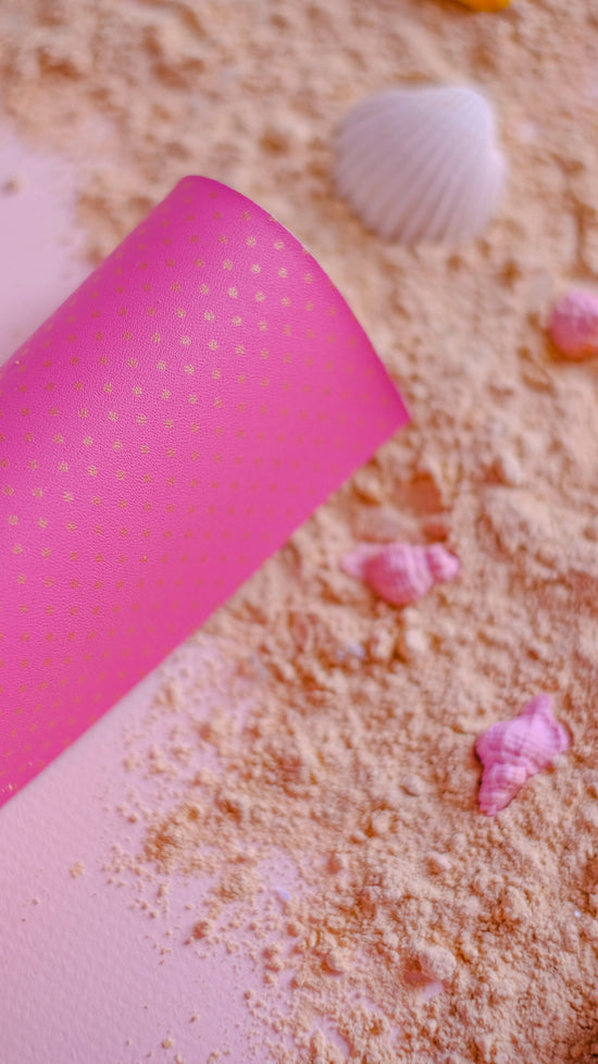 Ecopiel blin blin Topos Foil Rosa Amaranto Ilusión Profunda