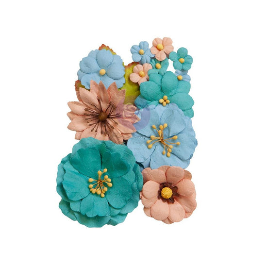 Prima Marketing Mulberry Paper Flowers Serene Beauty/Painted Floral