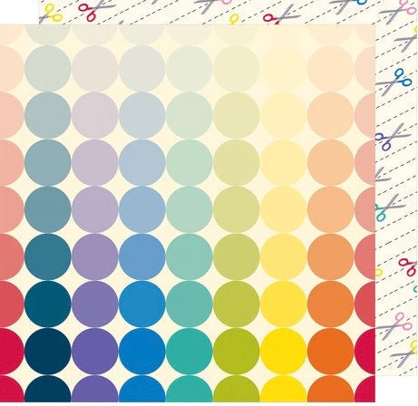 Cut Here 12x12 Paper-Shimelle Box Of Crayons