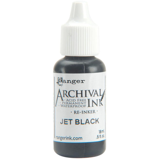 Ranger Archival Pad Reinker .5oz Jet Black