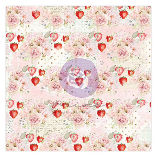 Strawberry Milkshake Single-Sided Vellum 12"X12"