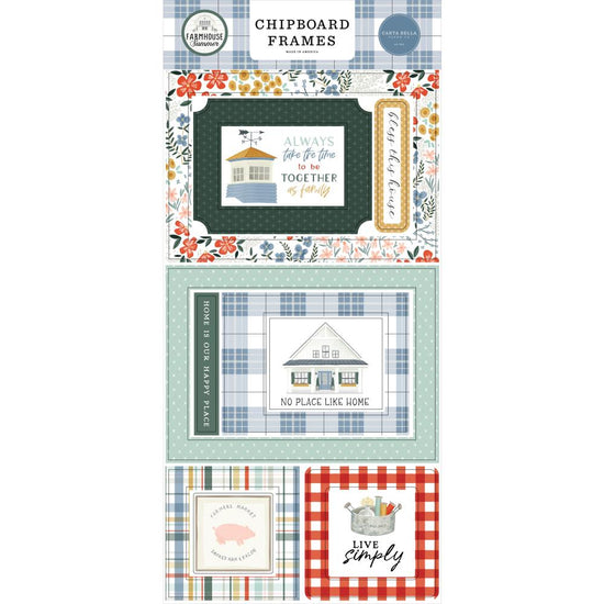 Farmhouse Summer Chipboard 6"X13" Frames