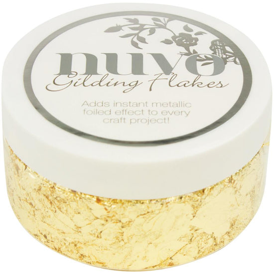 Nuvo Gilding Flakes 6.8oz Radiant Gold