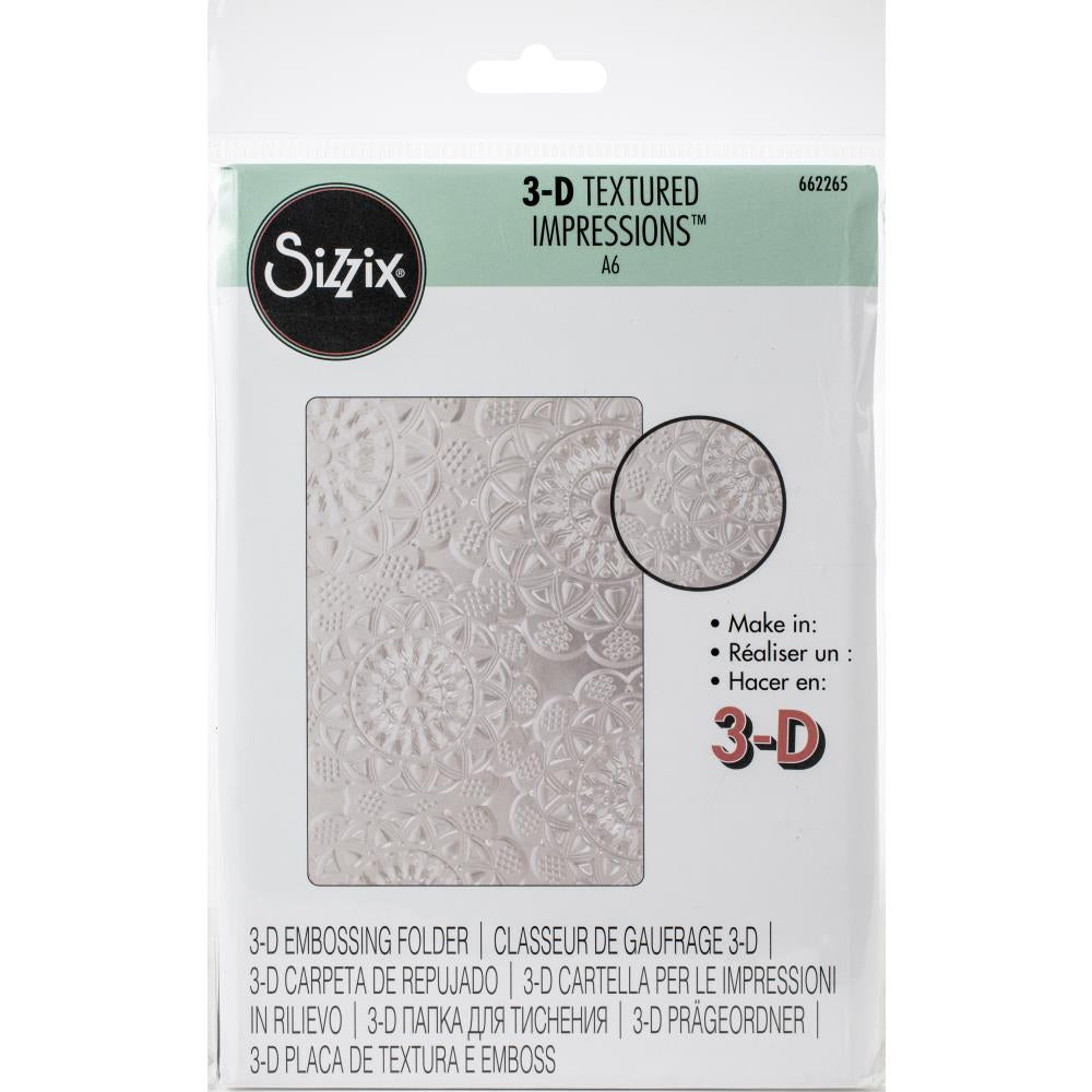Sizzix 3-D Textured Impressions Embossing Folder - Doily Item #662265 ...