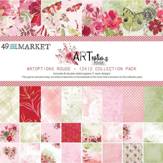 49 And Market Collection Pack 12"X12" Artoptions Rouge