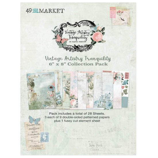 49 And Market Collection Pack 6"X8" Vintage Artistry Tranquility