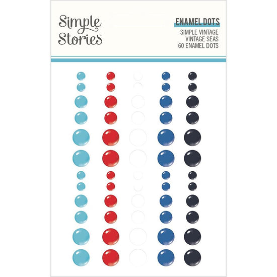 Simple Vintage Vintage Seas Enamel Dots Embellishments 60/Pk