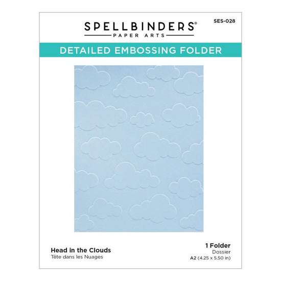 Spellbinders Embossing Folder Open Road Head In The Clouds