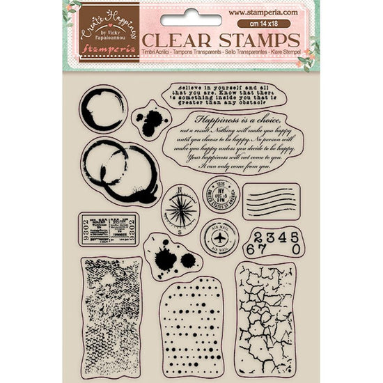 Create Happiness Clear Stamps Elements