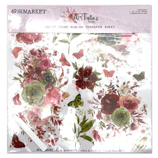 ARToptions Rouge Rub-Ons 12"X12" 1/Sheet