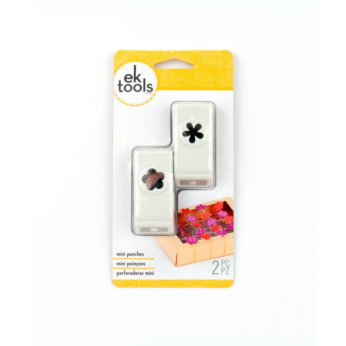 Ek Tools EK tools Retro flower mini 2pcs punch – Imaginic Scrapbook