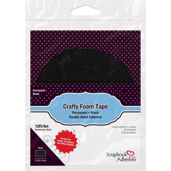Scrapbook Adhesives Crafty Foam Tape Roll Black, .375"X13&