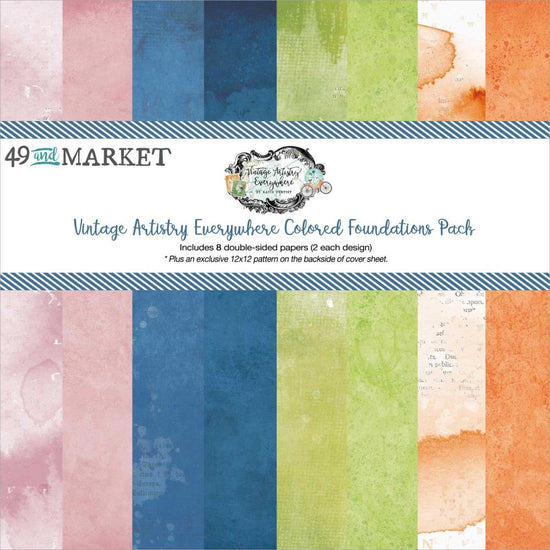 49 And Market Collection Pack 12"X12" Vintage Artistry Everywhere Foundations
