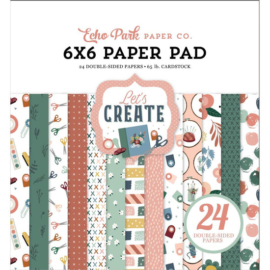Echo Park Double-Sided Paper Pad 6"X6" 24/Pkg Let&