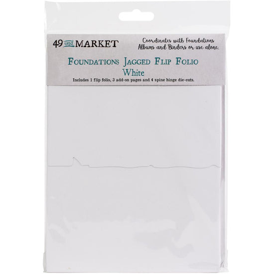 49 And Market Foundations Jagged Flip Folio White