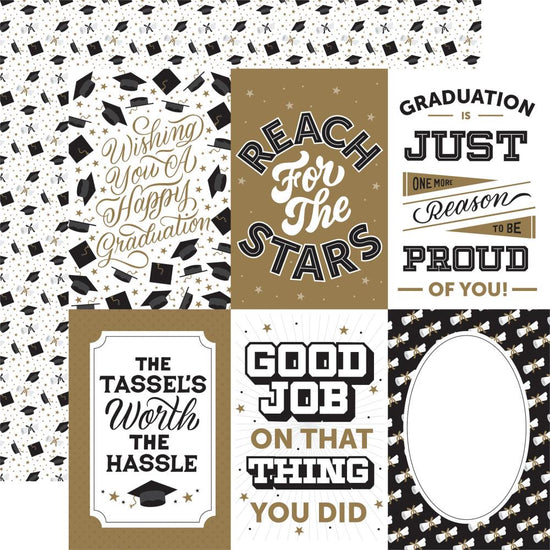 Graduation Double-Sided Cardstock 12"X12" 4"X6" Journaling Cards