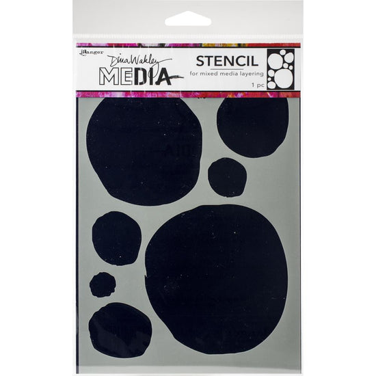 Dina Wakley Media Stencils 9"X6" Circles for Painting