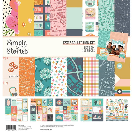 Simple Stories Collection Kit 12"X12" Let’s Go