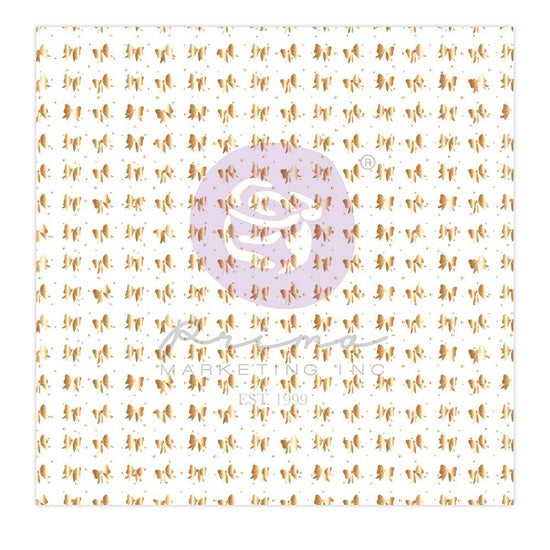 Peach Tea By Frank Garcia Single-Sided Acetate 12"X12" W/Foil Detail