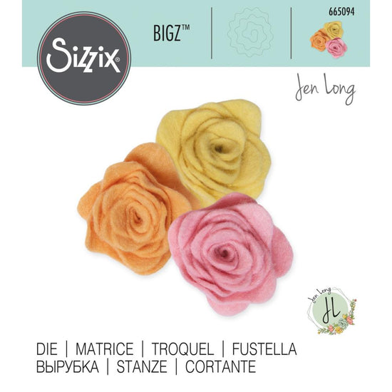Sizzix Bigz Die By Jen Long 3D Rose 