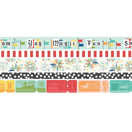 Simple Stories Say Cheese At The Park Washi Tape 5/Pkg