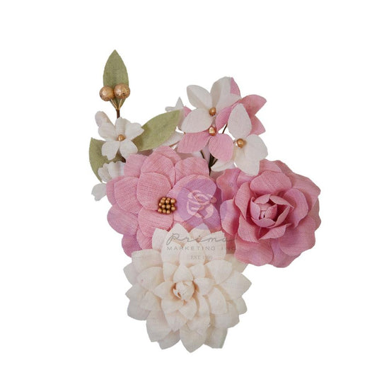 Prima Marketing Fabric Flowers Farmhouse/Farm Sweet Farm