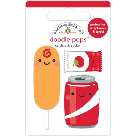 Doodlebug Doodle-Pops 3D Stickers Let’s Ketchup