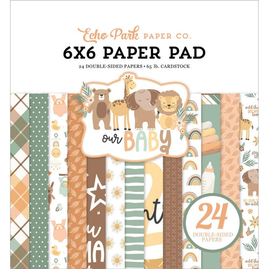 Echo Park Double-Sided Paper Pad 6"X6" 24/Pkg Our Baby