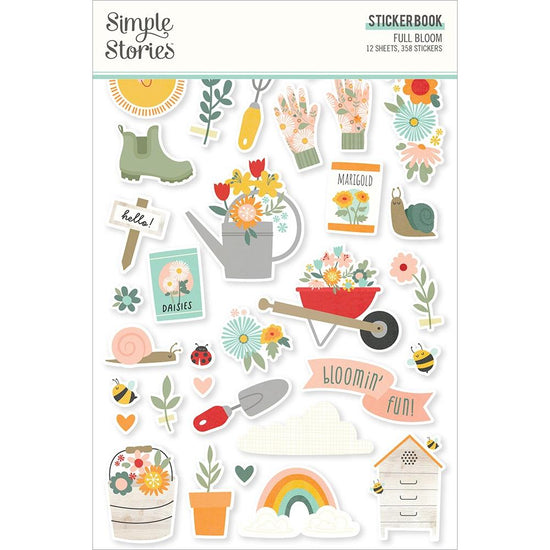 Simple Stories Sticker Book 12/Sheets Full Bloom