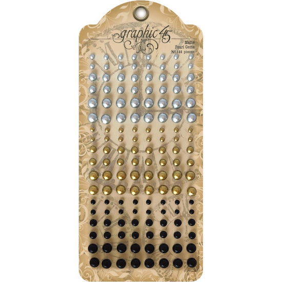 Graphic 45 Staples Pearl Gems 144/Pkg Matte Finish