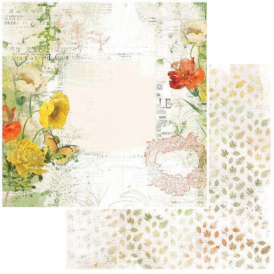 Vintage Artistry In The Leaves Dbl-Sided Cardstock 12"X12" Harvest