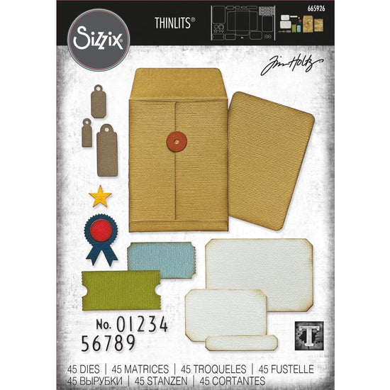 Sizzix Thinlits Dies By Tim Holtz 45/Pkg Collector 