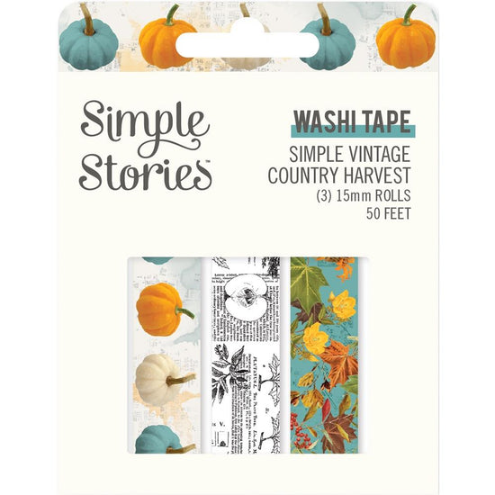 Simple Stories Simple Vintage Country Harvest Washi 3/Pkg