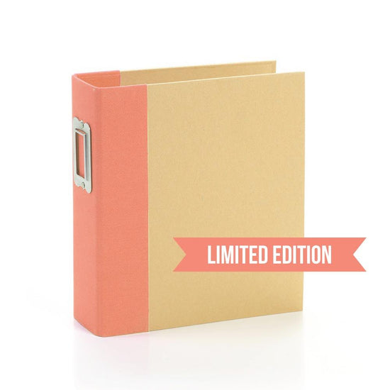 Simple Stories Sn@p! Binder 6"X8" Coral - Limited Edition