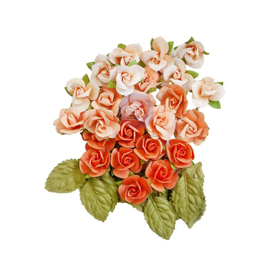 Prima Marketing Mulberry Paper Flowers Sweet Peaches/Peach Tea