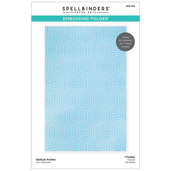 Spellbinders Embossing Folder Optical Arches- Be Bold SES-032