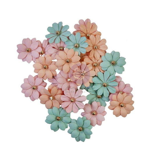 Prima Marketing Mulberry Paper Flowers Perfect Day/Peach Tea