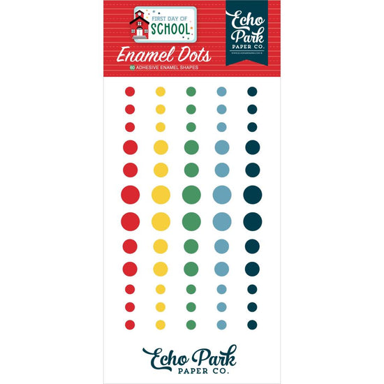 Echo Park Adhesive Enamel Dots 60/Pkg First Day Of School