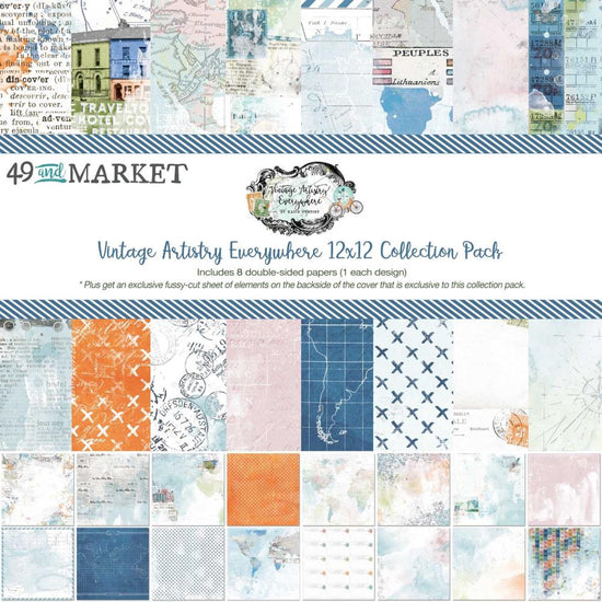 49 And Market Collection Pack 12"X12" Vintage Artistry Everywhere