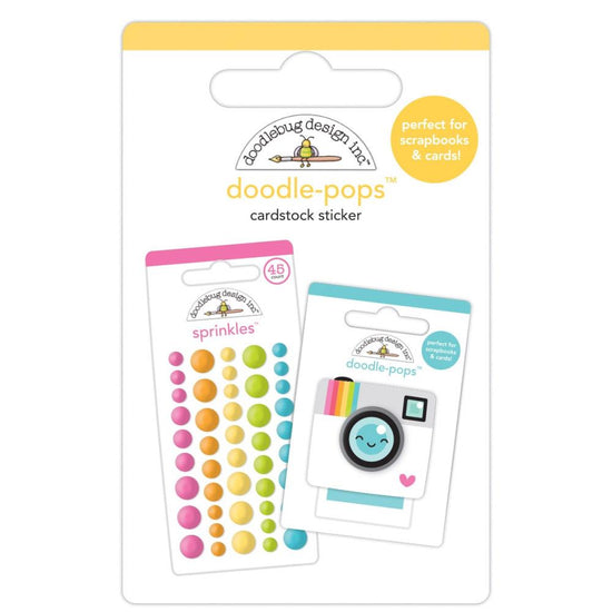 Doodlebug Doodle-Pops 3D Stickers Doodle Minis