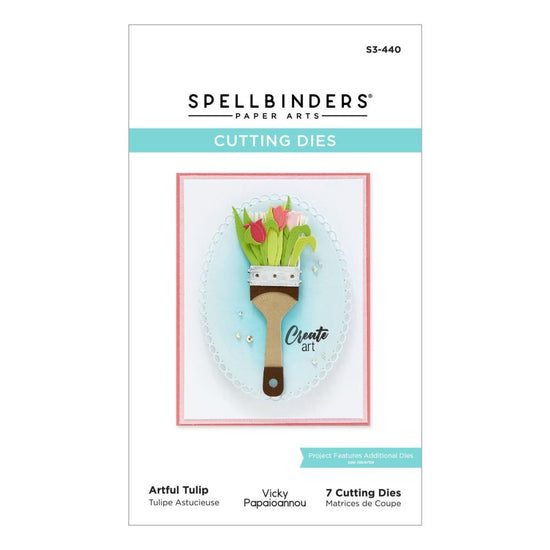 Spellbinders Etched Dies By Vicky Papaioannou Paint Your World Artful Tulip