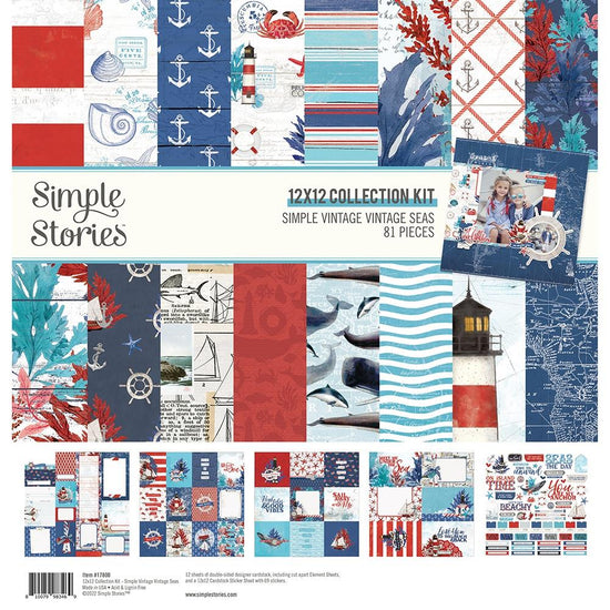 Simple Stories Collection Kit 12"X12" Simple Vintage Vintage Seas