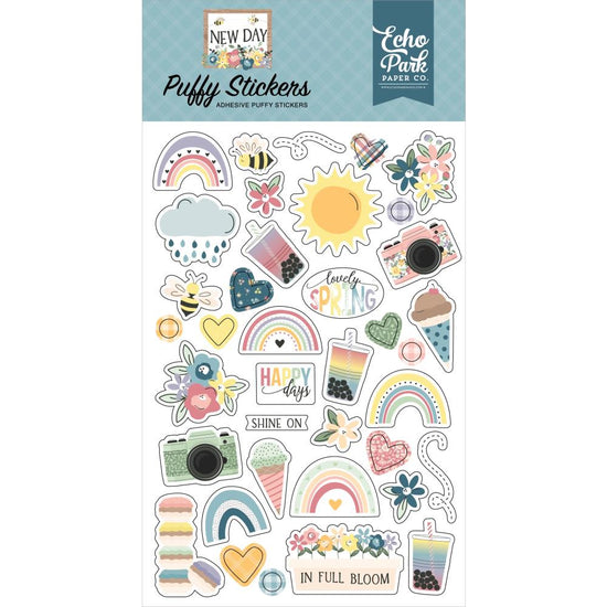 New Day Puffy Stickers
