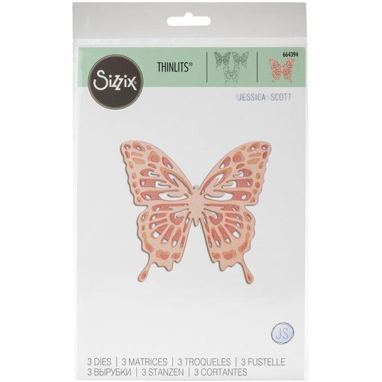 Sizzix Thinlits Die Set 3PK - Intricate Wings Item 