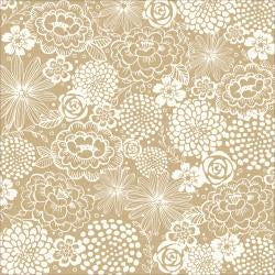 Homemade Kraft Cardstock 12"X12" Floral