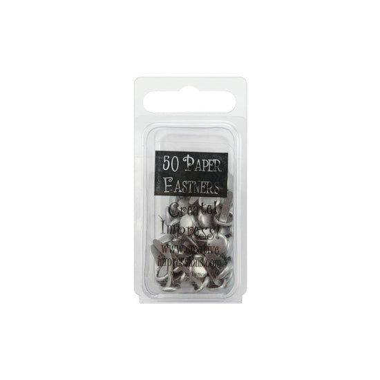 Creative Impressions Metal Paper Fasteners 7mm 50/Pkg Pewter