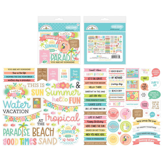 Doodlebug Odds & Ends Chit Chat Die-Cuts Seaside Summer