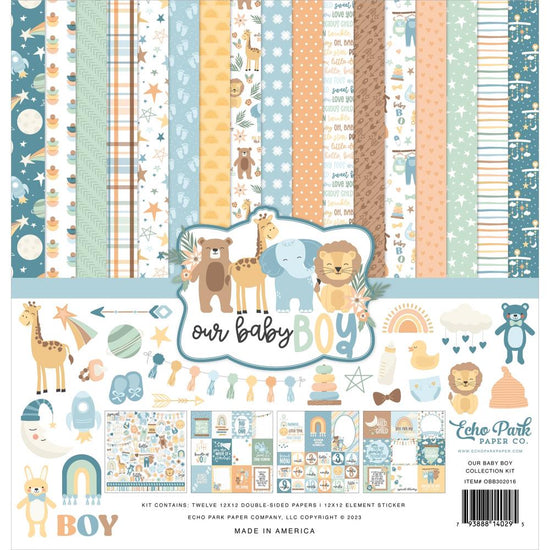 Echo Park Collection Kit 12"X12" Our Baby Boy